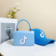 Blue Fashion Casual Print Patchwork Bags