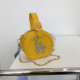 Yellow Fashion Casual Letter Hot Drill Bags