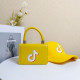 Yellow Fashion Casual Print Patchwork Bags