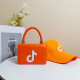 Orange Fashion Casual Print Patchwork Bags
