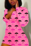 Green Living Print V Neck Rompers