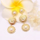 Gold Fashion Simplicity Letter Pearl Earrings