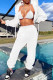 White Fashion Casual Solid Basic Hooded Collar Long Sleeve Three-piece Set