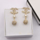 Gold Fashion Simplicity Letter Patchwork Earrings