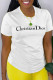 White Fashion basis Print Patchwork Letter O Neck T-Shirts