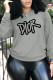 Grey Street Daily Print Patchwork O Neck Tops