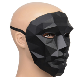 Black Party Geometric Patchwork Hollowed Out Mask (Squid Game)