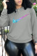 Grey Street Sportswear Print Patchwork O Neck Tops