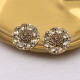 Gold Fashion Simplicity Geometric Hot Drill Earrings