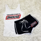 Black Casual Print Patchwork Sleeveless Two Pieces