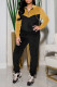 Earth Yellow Casual Solid Patchwork Zipper Hooded Collar Long Sleeve Two Pieces