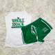 White Green Casual Print Patchwork Sleeveless Two Pieces