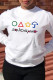 White Fashion Casual Print Patchwork O Neck Tops (squid game)
