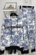 Multicolor Fashion Casual Print Patchwork Hooded Collar Long Sleeve Two Pieces