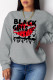 Grey Fashion Casual Print Patchwork Letter O Neck Tops