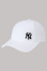 White Fashion Simplicity Embroidery Letter Hat