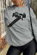Grey Street Sportswear Print Patchwork O Neck Tops