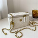 White Fashion Simplicity Letter Metal Accessories Decoration Chains Bags