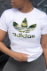 White Casual Sportswear Print Patchwork O Neck T-Shirts