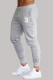 Grey Fashion Sportswear Print Patchwork Mid Waist Pencil Bottoms