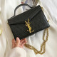 Black Fashion Simplicity Letter Chains Bags