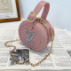 Pink Fashion Casual Letter Patchwork Bags