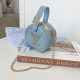 Blue Fashion Casual Letter Patchwork Bags