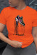Orange Street Sportswear Print Patchwork O Neck T-Shirts