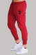 Red Fashion Sportswear Print Patchwork Mid Waist Pencil Bottoms