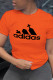 Orange Street Sportswear Print Patchwork O Neck T-Shirts