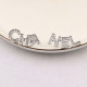Silver Fashion Simplicity Letter Hot Drill Earrings