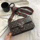 Coffee Fashion Casual Print Patchwork Bags