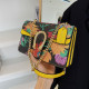 Yellow Fashion Street Print Patchwork Bags
