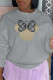Grey Street Daily Print Patchwork O Neck Tops