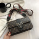 Black Fashion Casual Print Patchwork Bags