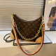 Khaki Fashion Vintage Print Chains Bags