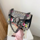 Black Fashion Simplicity Print Chains Bags