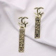 Gold Fashion Vintage Letter Geometric Patchwork Earrings