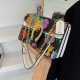 Black And White Fashion Street Print Patchwork Bags