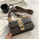 Khaki Fashion Casual Print Patchwork Bags