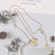 Gold Fashion Casual Geometric Hot Drill Necklaces