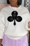 Yellow Fashion Casual Print Patchwork O Neck Tops