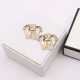Gold Fashion Simplicity Geometric Patchwork Earrings