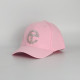 Light Pink Fashion Street Letter Hot Drill Hat