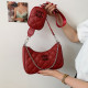 Red Fashion Casual Letter Patchwork Bags
