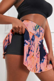 Colour Casual Sportswear Print Tie-dye High Waist Skirt