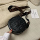 Black Fashion Vintage Letter Patchwork Bags
