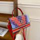 Multi-color Fashion Street Letter Patchwork Bags