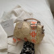 Cream White Fashion Casual Letter Patchwork Bags