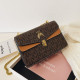 Brown Fashion Casual Letter Patchwork Bags